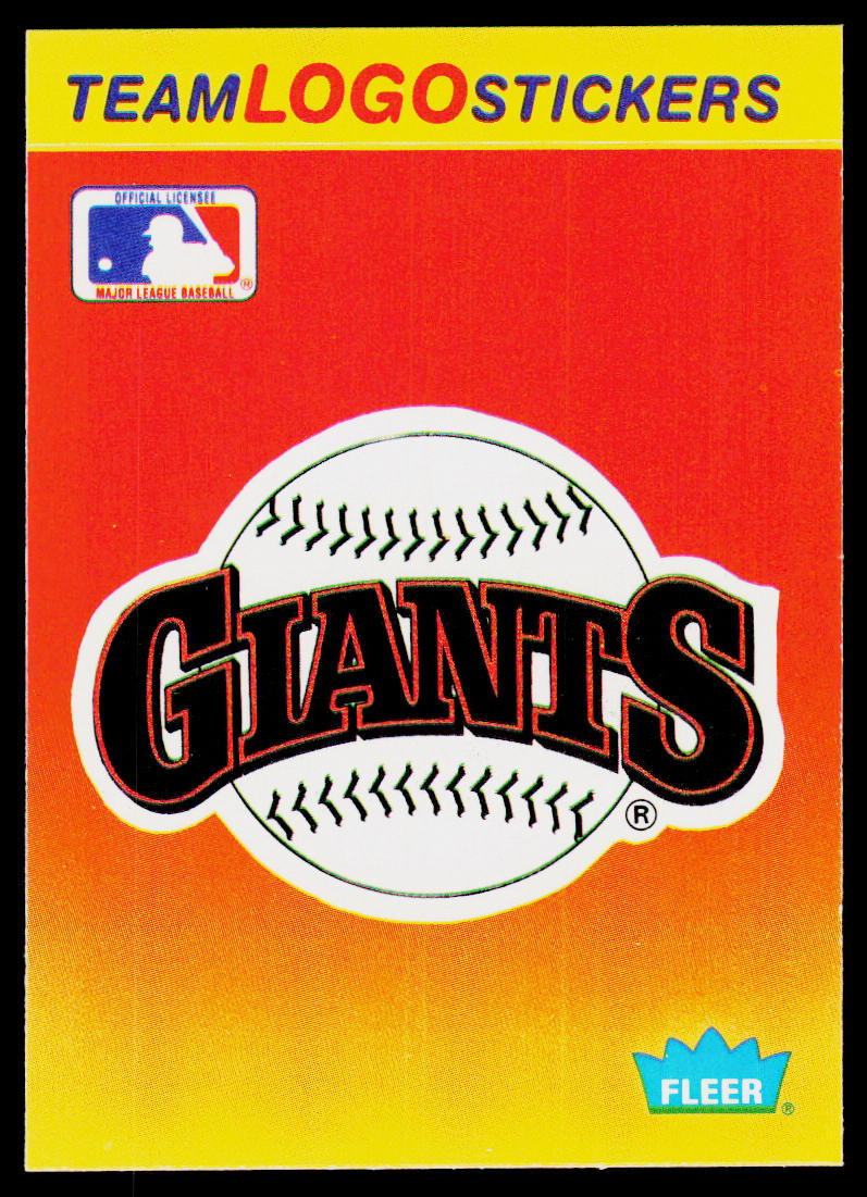 San Francisco Giants 1991 Fleer Team Logo Stickers #NNO San Francisco Giants