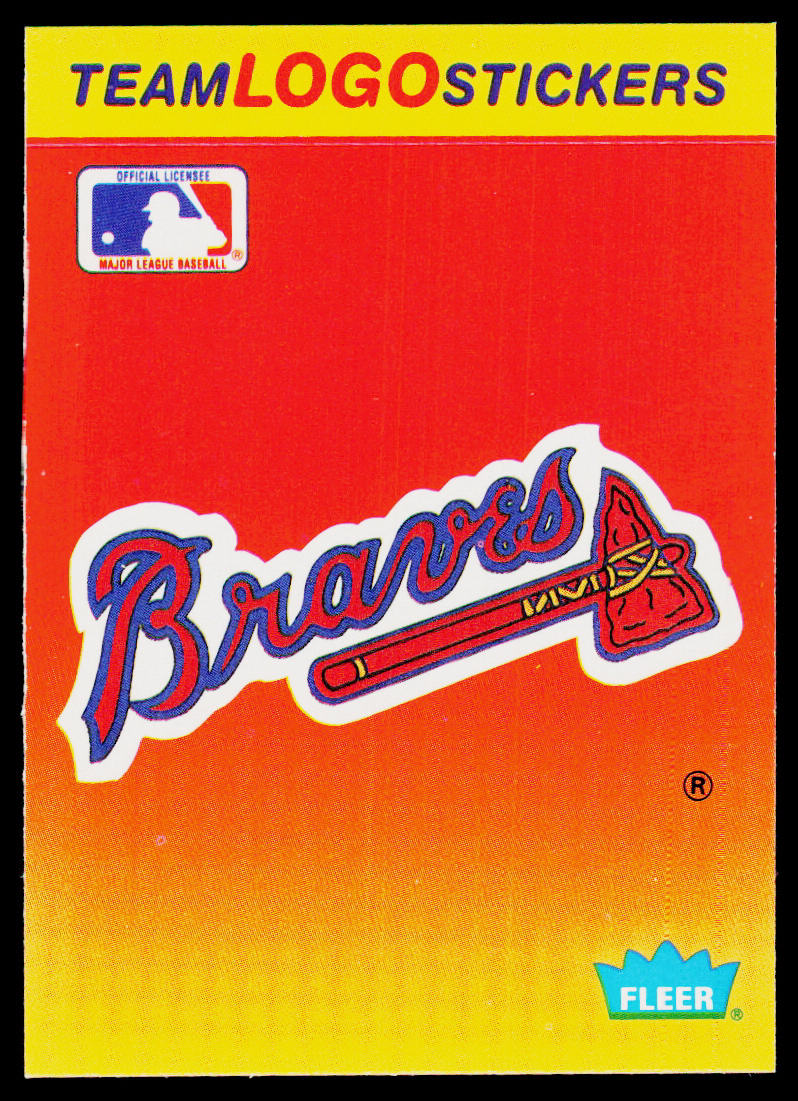 Atlanta Braves 1991 Fleer Team Logo Stickers #NNO Atlanta Braves