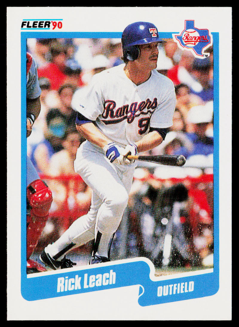 Rick Leach 1990 Fleer #305 Texas Rangers