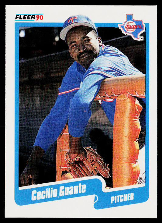 Cecilio Guante 1990 Fleer #298 Texas Rangers