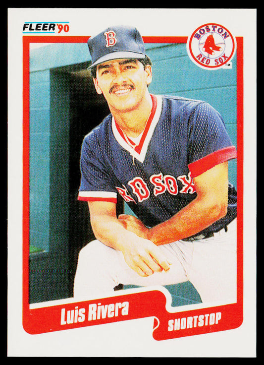 Luis Rivera 1990 Fleer #285 Boston Red Sox