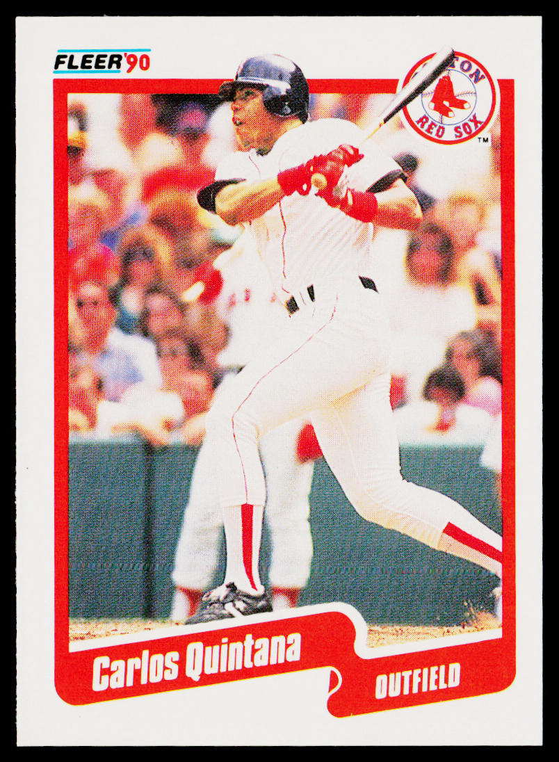 Carlos Quintana 1990 Fleer #283b Boston Red Sox