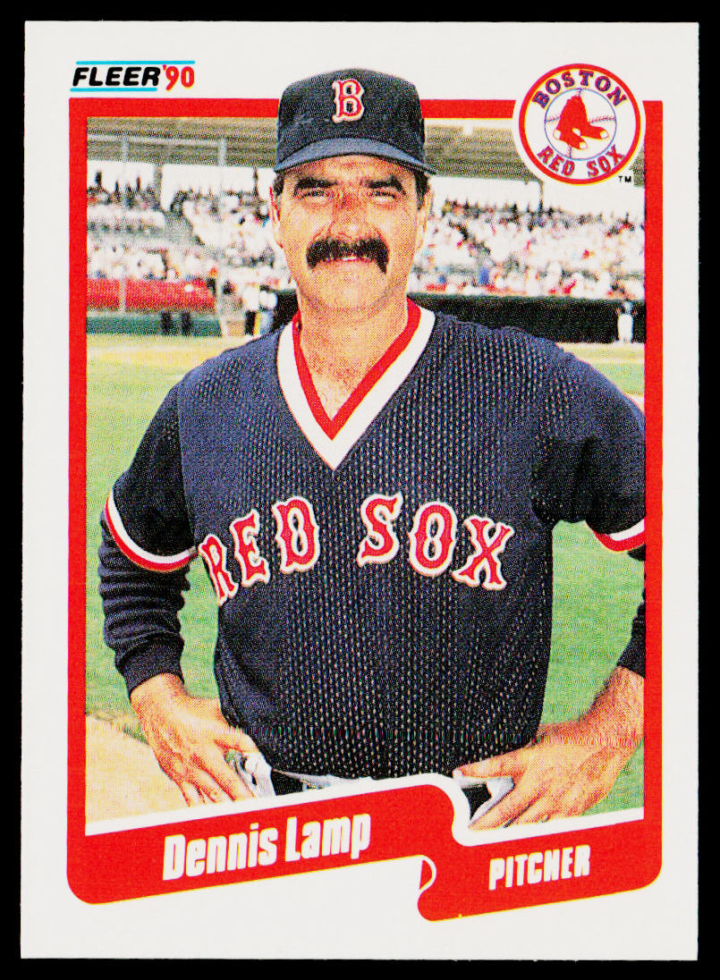 Dennis Lamp 1990 Fleer #280 Boston Red Sox