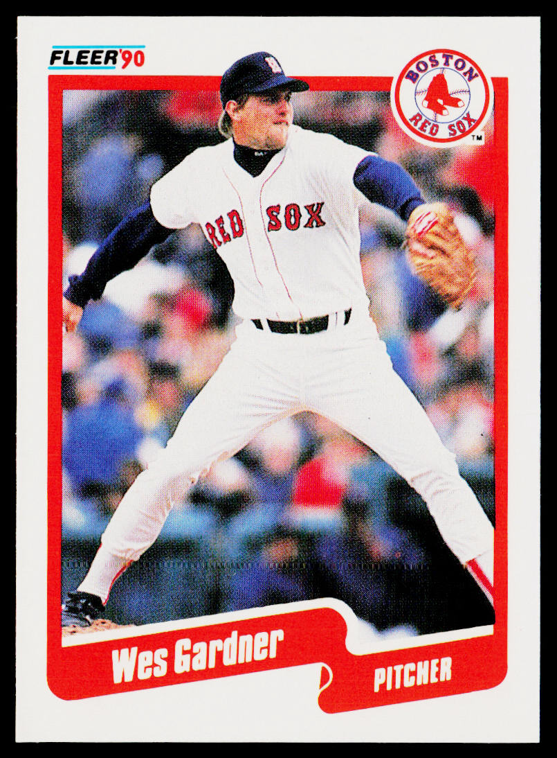 Wes Gardner 1990 Fleer #275 Boston Red Sox