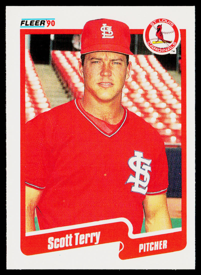 Scott Terry 1990 Fleer #261b St. Louis Cardinals