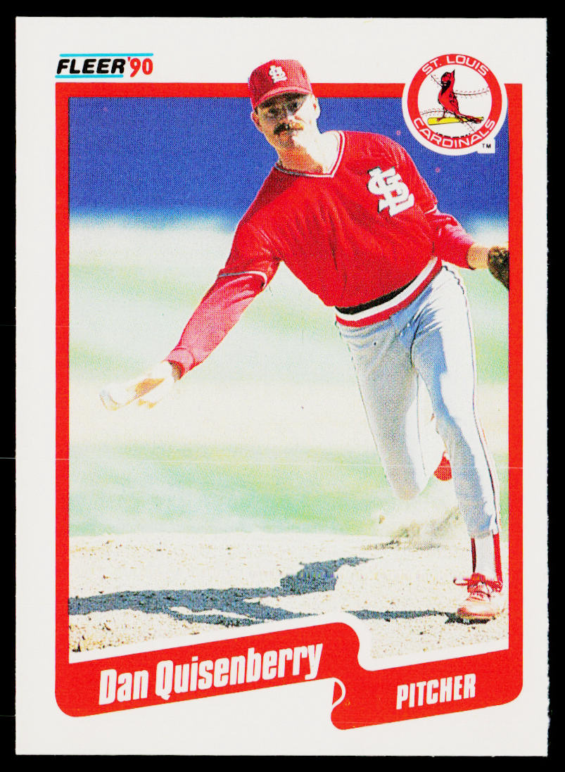Dan Quisenberry 1990 Fleer #259 St. Louis Cardinals