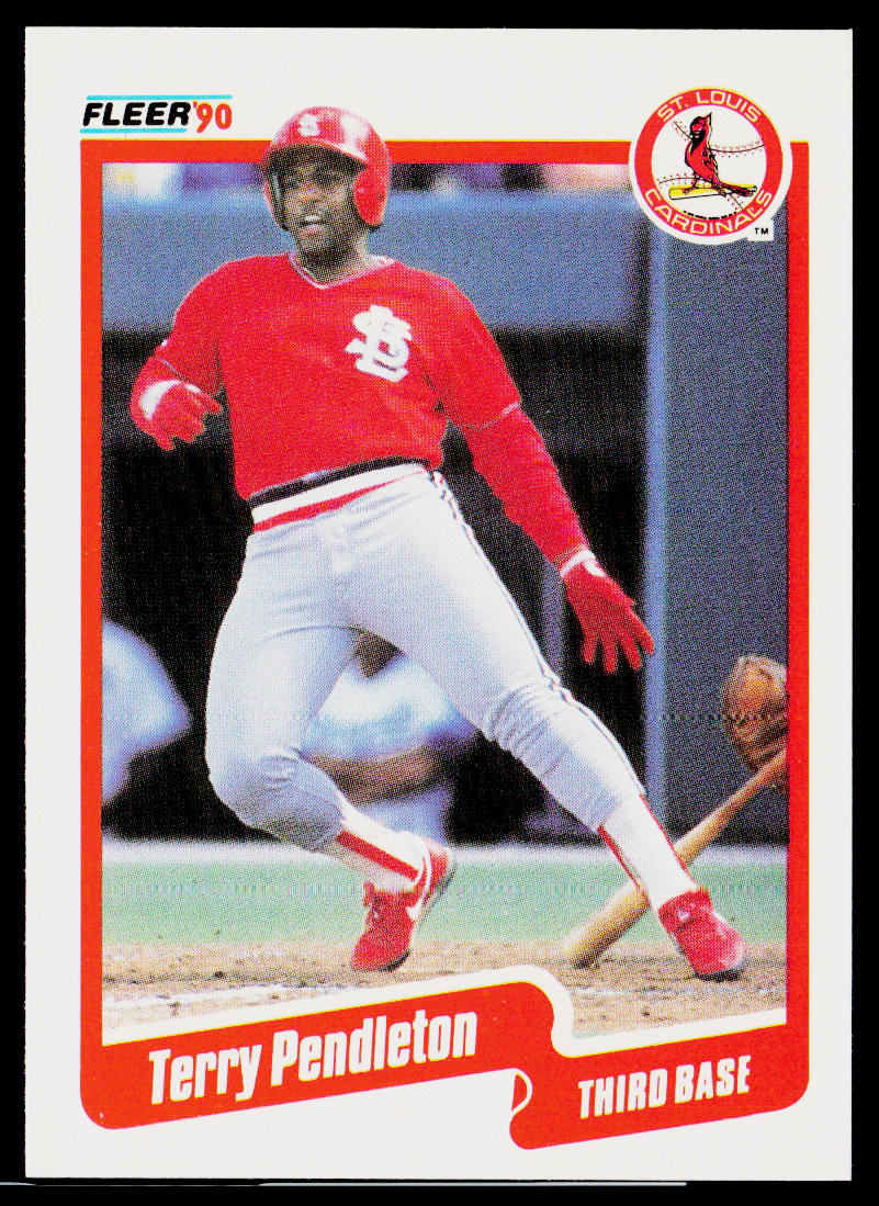 Terry Pendleton 1990 Fleer #257b St. Louis Cardinals