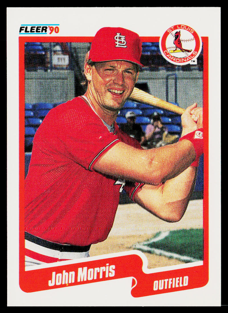 John Morris 1990 Fleer #254 St. Louis Cardinals