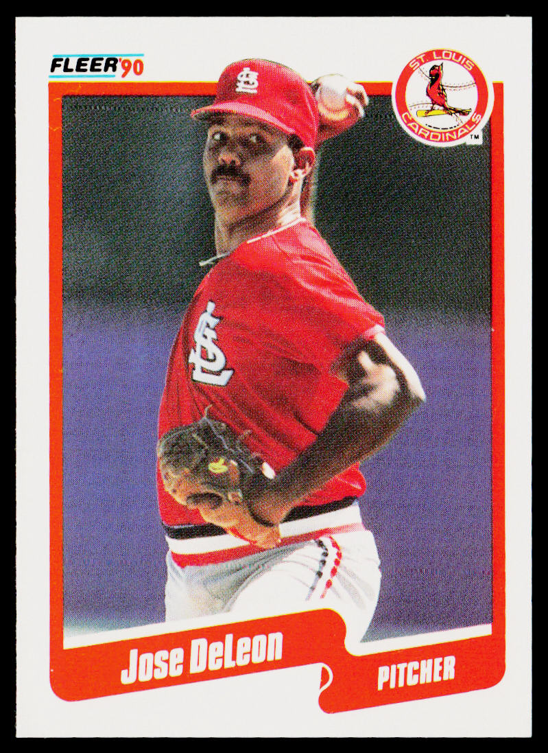 Jose DeLeon 1990 Fleer #248 St. Louis Cardinals