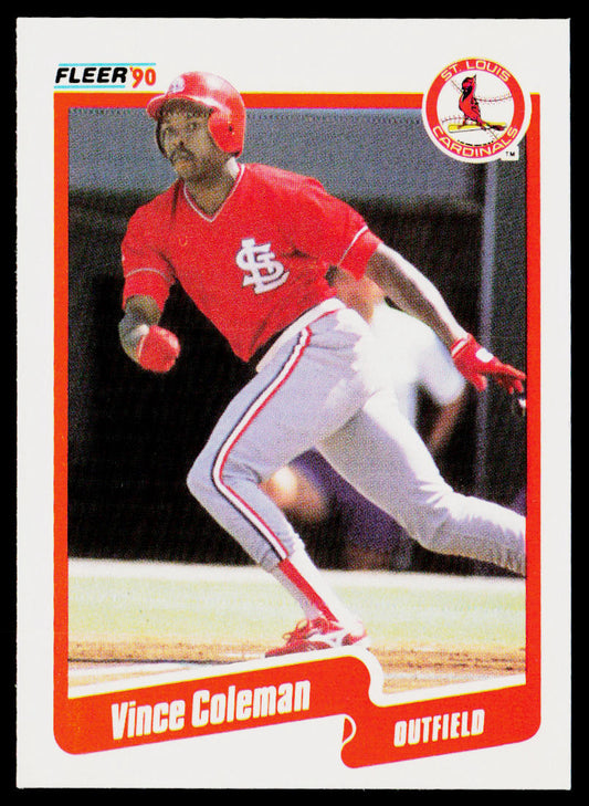Vince Coleman 1990 Fleer #245 St. Louis Cardinals