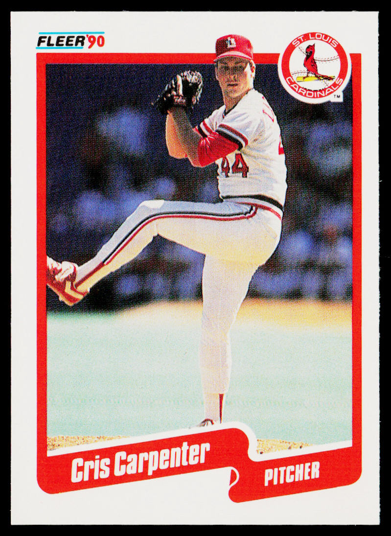 Cris Carpenter 1990 Fleer #243 St. Louis Cardinals