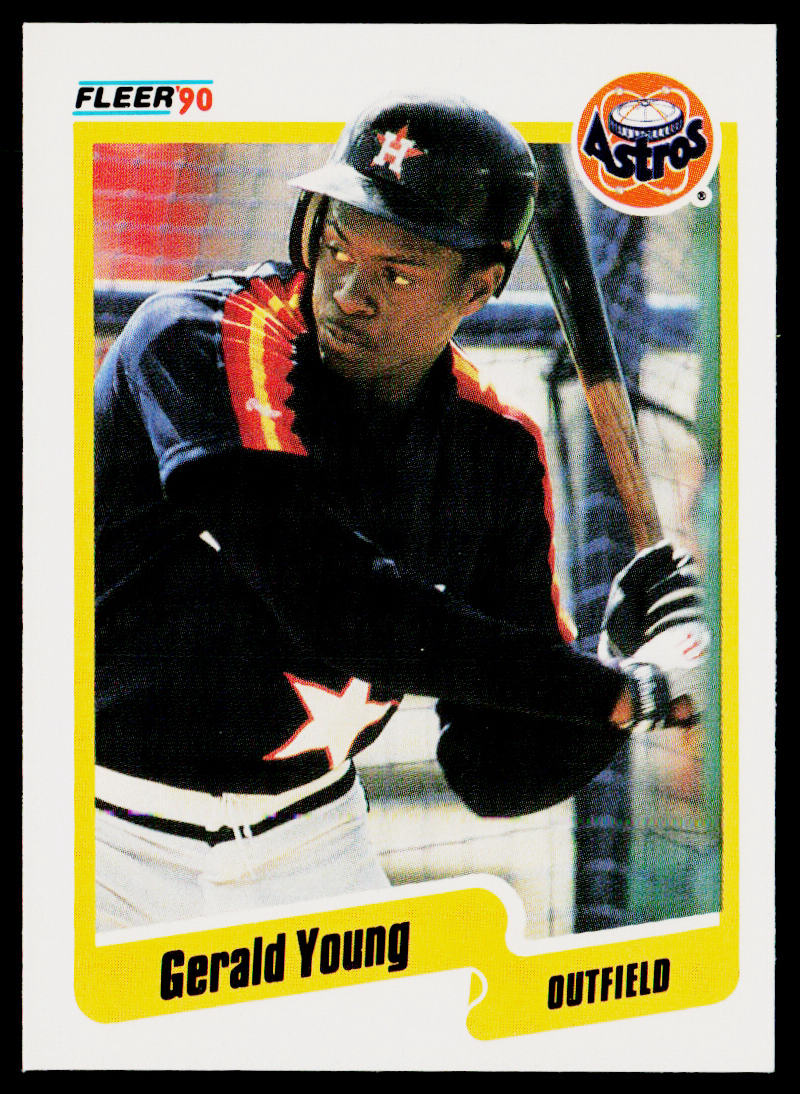 Gerald Young 1990 Fleer #241 Houston Astros