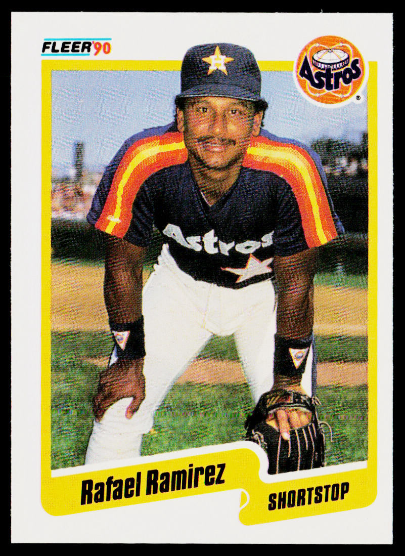 Rafael Ramirez 1990 Fleer #234b Houston Astros