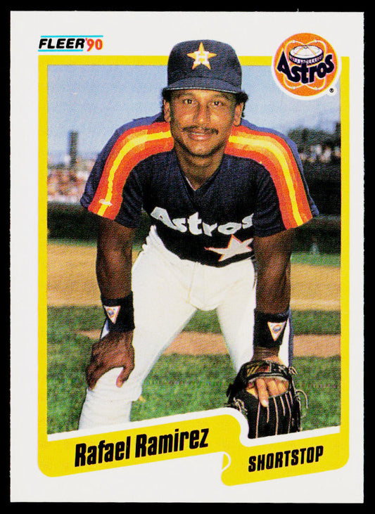Rafael Ramirez 1990 Fleer #234b Houston Astros