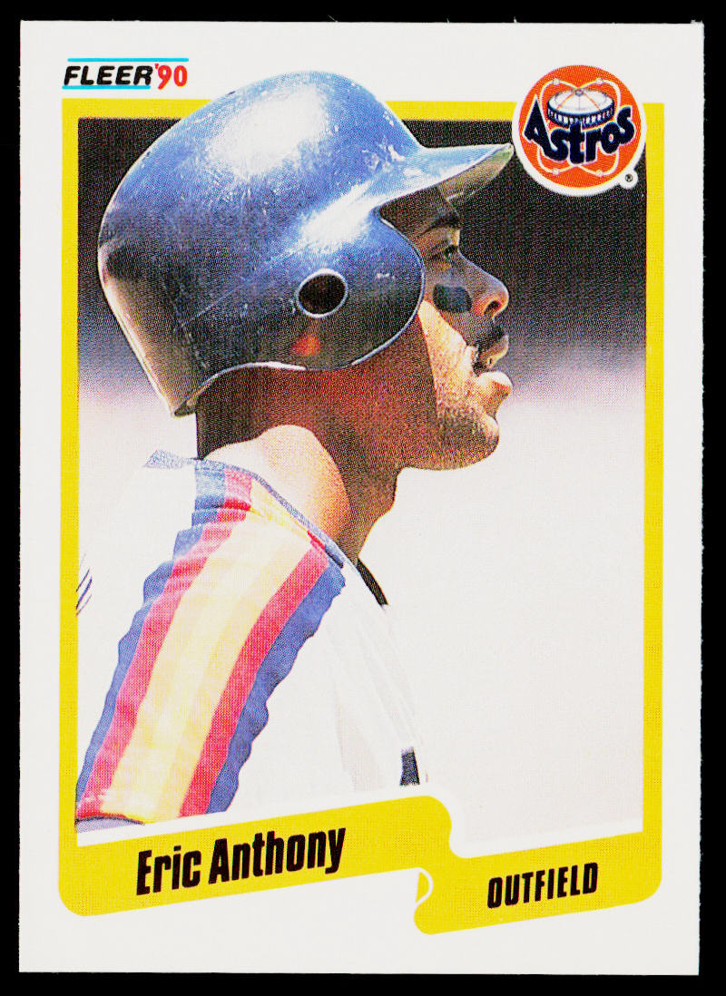 Eric Anthony 1990 Fleer #222b RC Houston Astros