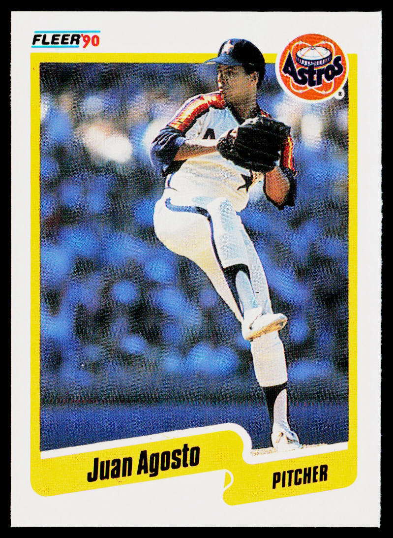 Juan Agosto 1990 Fleer #220 Houston Astros