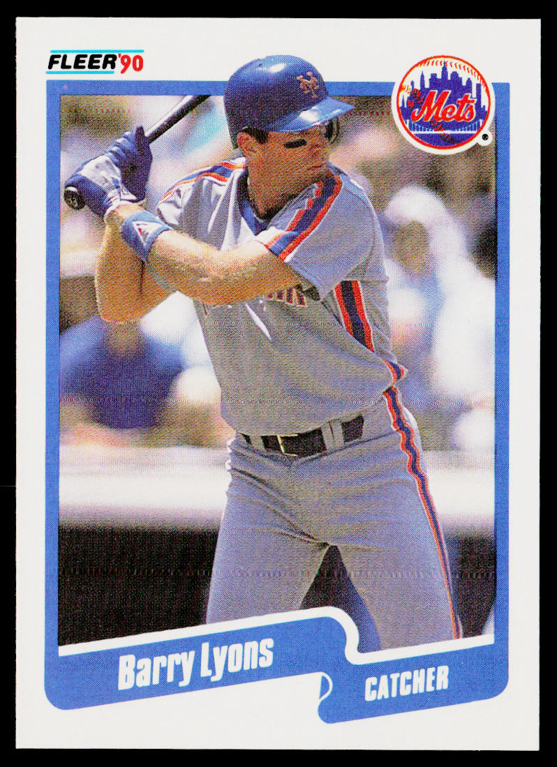 Barry Lyons 1990 Fleer #209 New York Mets