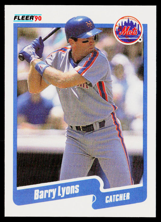 Barry Lyons 1990 Fleer #209 New York Mets
