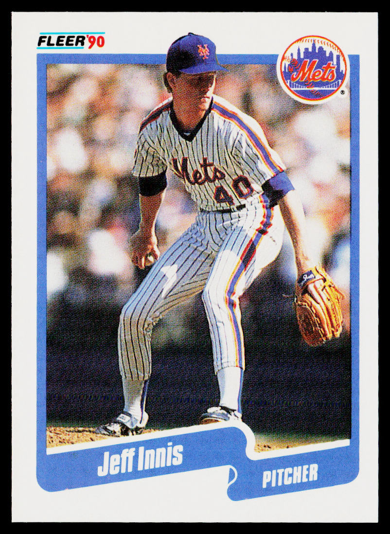 Jeff Innis 1990 Fleer #206 RC New York Mets