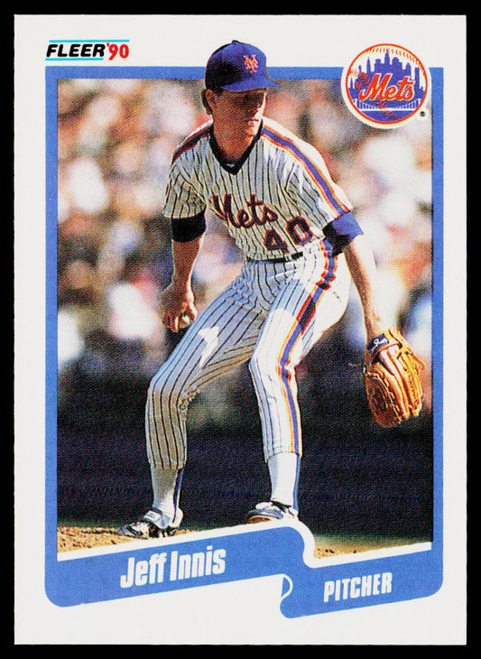 Jeff Innis 1990 Fleer #206 RC New York Mets