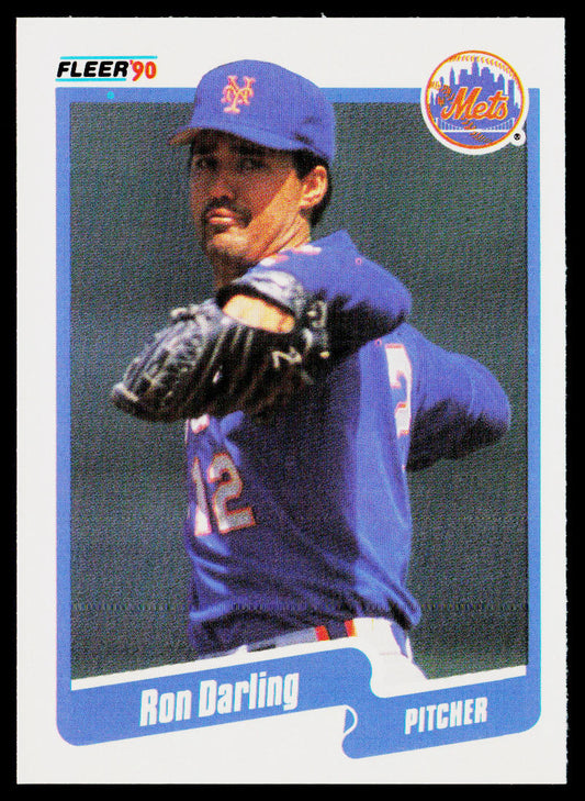 Ron Darling 1990 Fleer #201b New York Mets