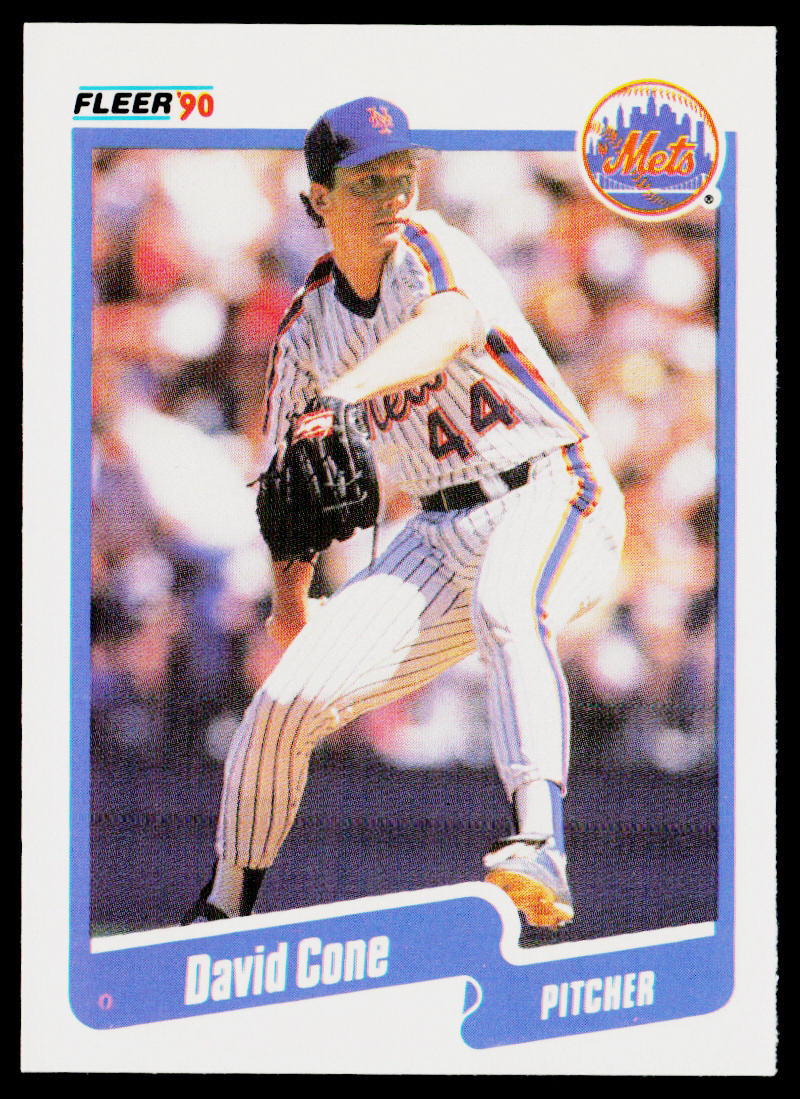 David Cone 1990 Fleer #200b New York Mets