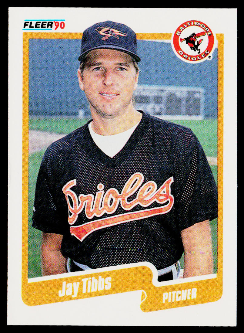 Jay Tibbs 1990 Fleer #192 Baltimore Orioles