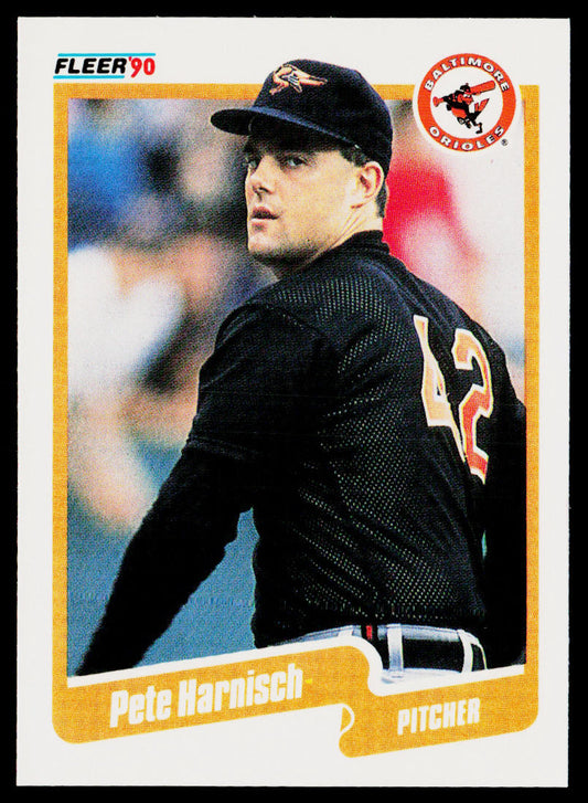 Pete Harnisch 1990 Fleer #177 Baltimore Orioles
