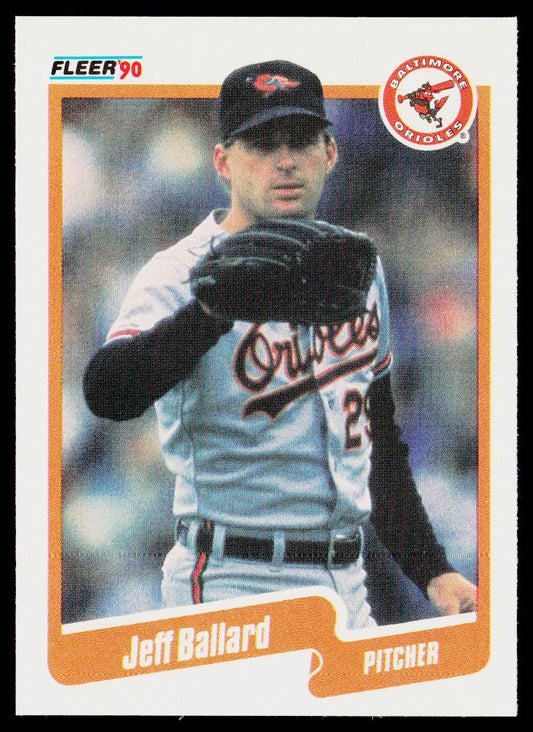 Jeff Ballard 1990 Fleer #173b Baltimore Orioles