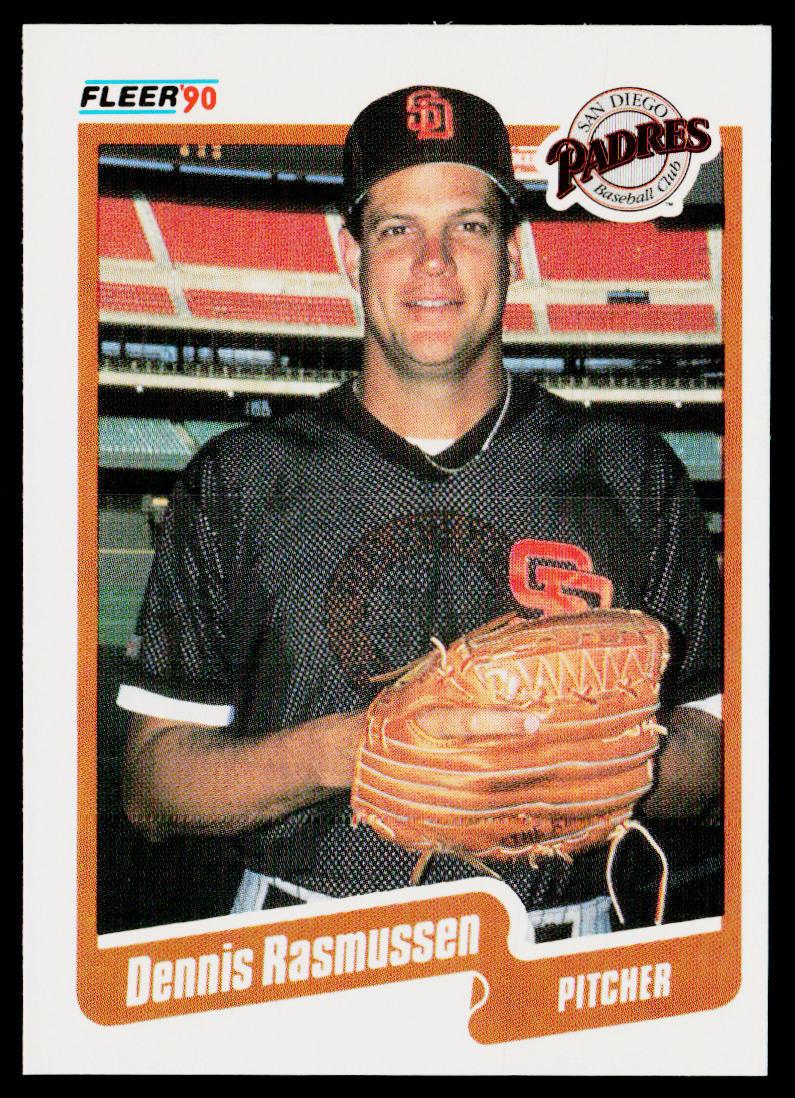 Dennis Rasmussen 1990 Fleer #165 San Diego Padres