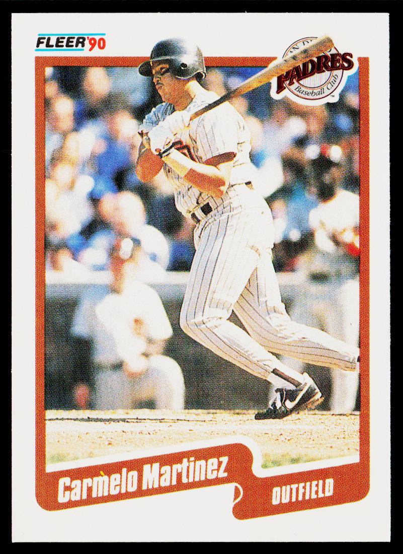 Carmelo Martinez 1990 Fleer #162b San Diego Padres