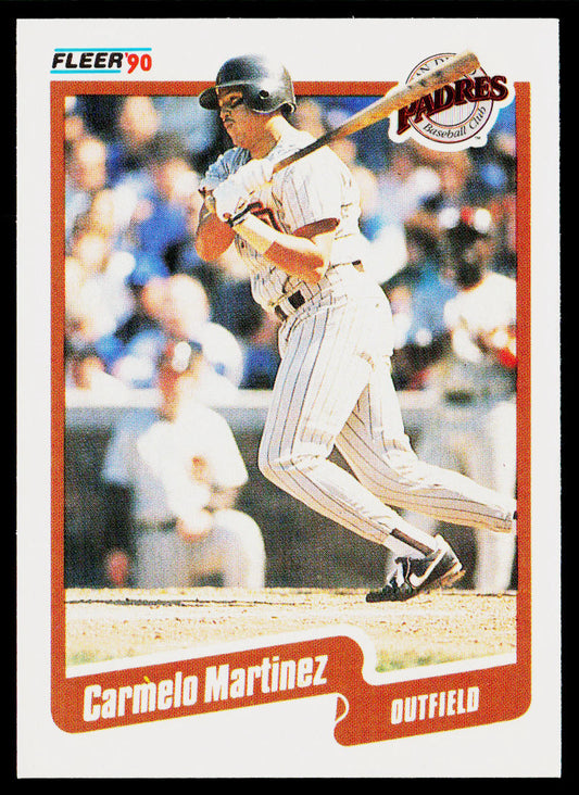 Carmelo Martinez 1990 Fleer #162b San Diego Padres