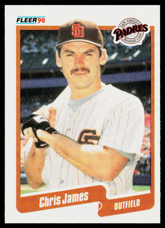 Chris James 1990 Fleer #161 San Diego Padres