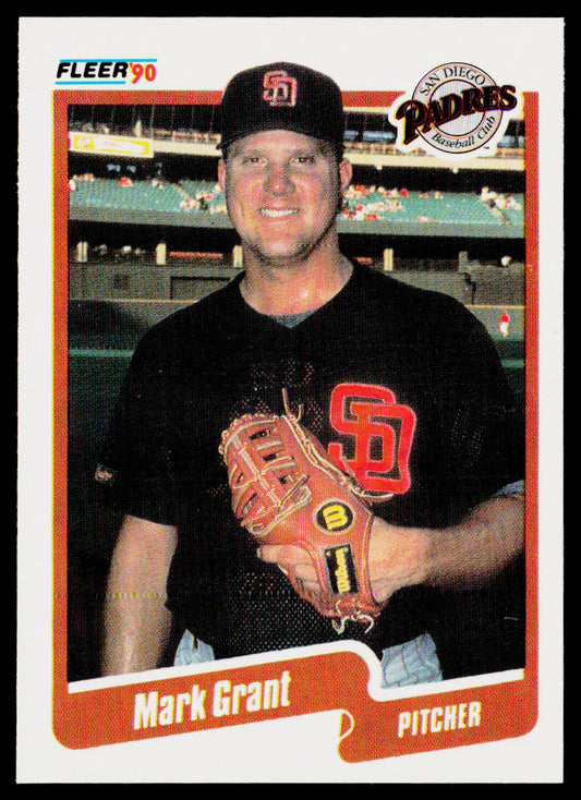 Mark Grant 1990 Fleer #156b San Diego Padres