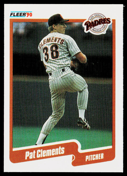 Pat Clements 1990 Fleer #153b San Diego Padres