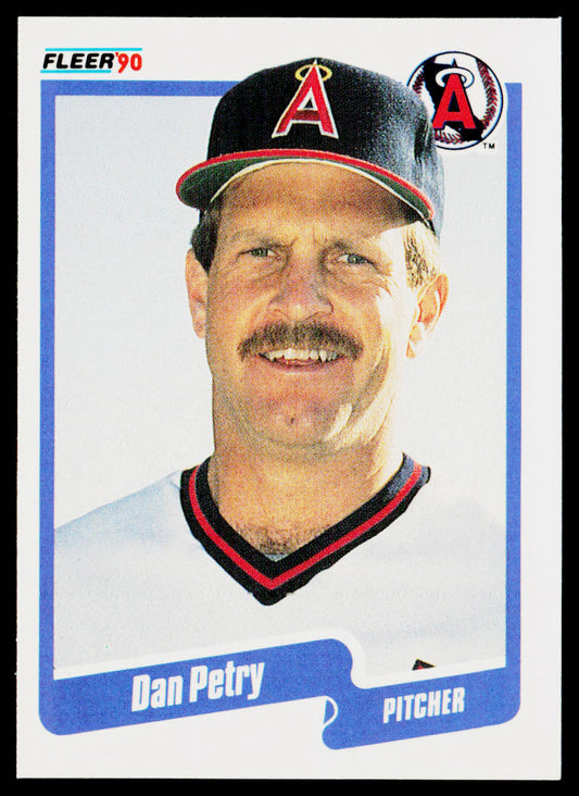 Dan Petry 1990 Fleer #142b California Angels