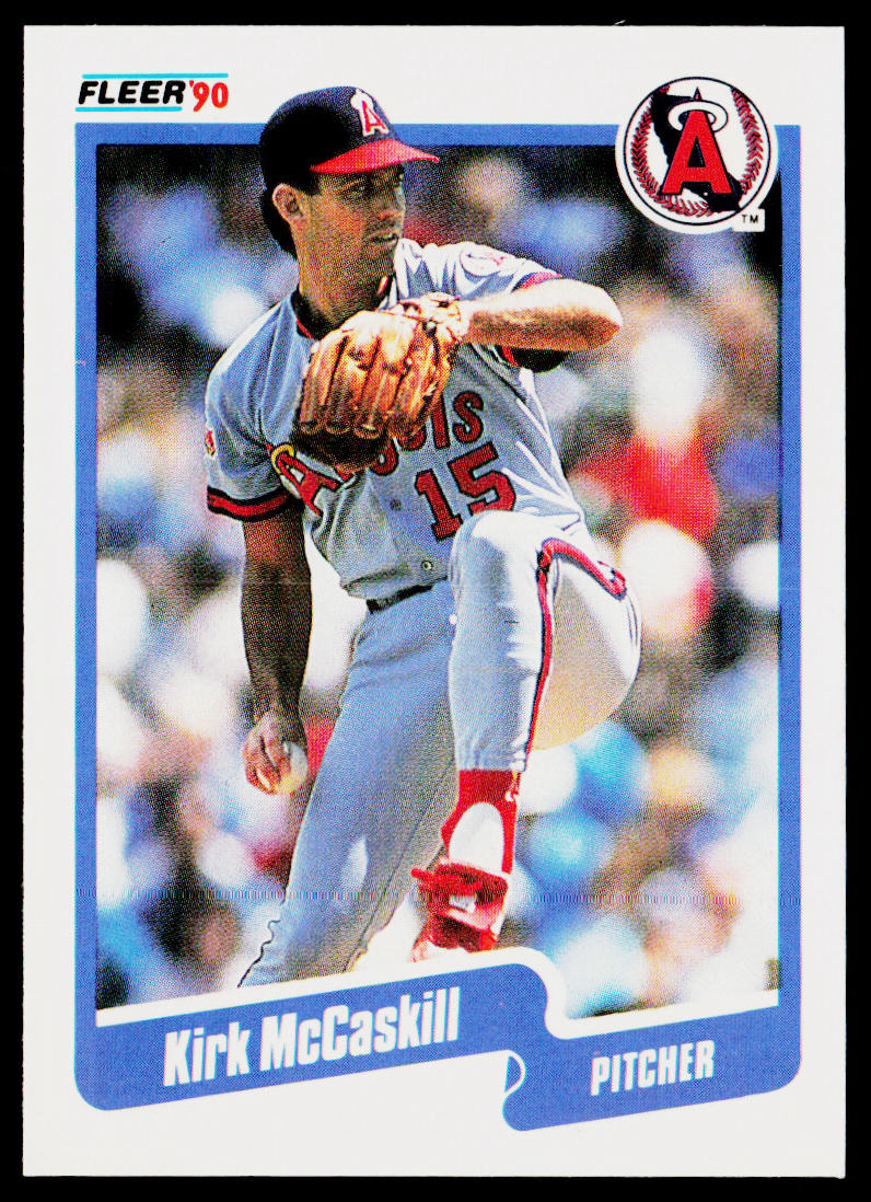 Kirk McCaskill 1990 Fleer #138 California Angels