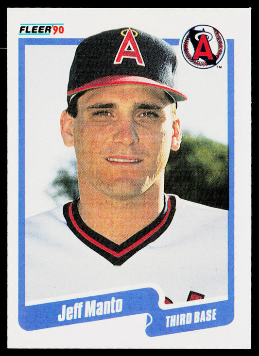 Jeff Manto 1990 Fleer #137 RC California Angels