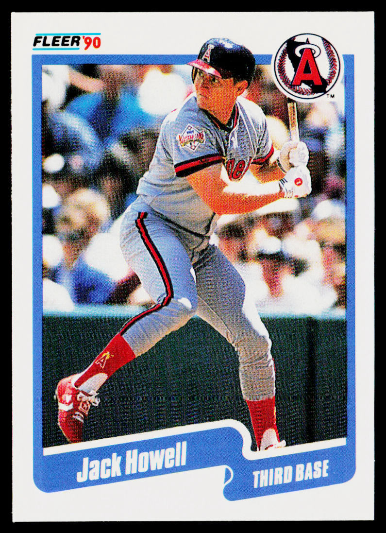 Jack Howell 1990 Fleer #135 California Angels