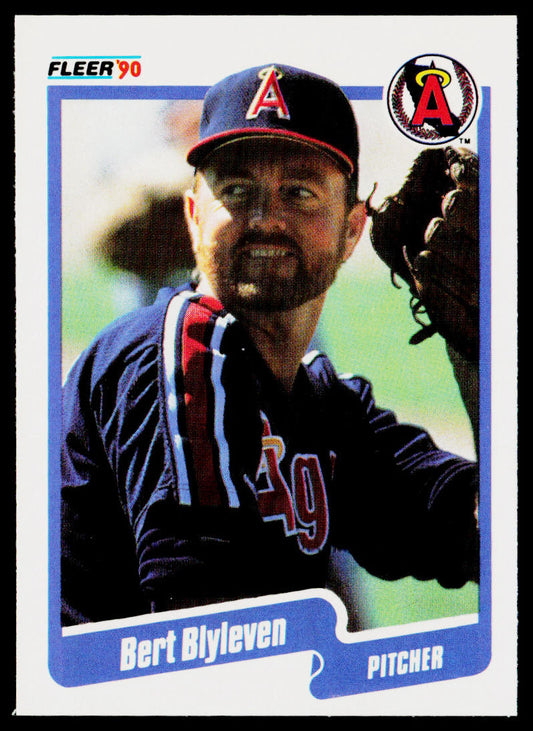 Bert Blyleven 1990 Fleer #128 California Angels