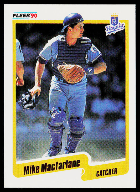 Mike Macfarlane 1990 Fleer #114b Kansas City Royals
