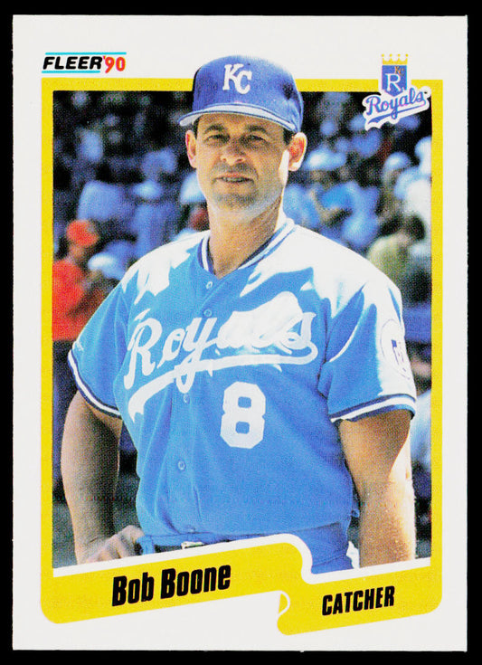 Bob Boone 1990 Fleer #102 Kansas City Royals