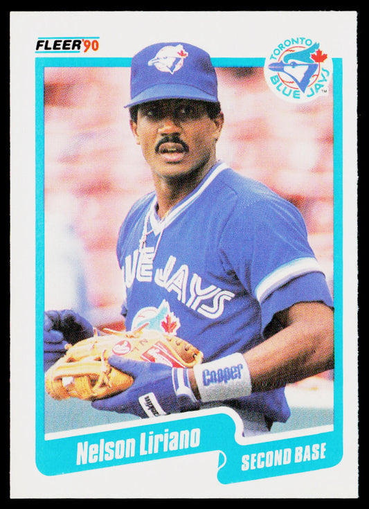 Nelson Liriano 1990 Fleer #87b Toronto Blue Jays