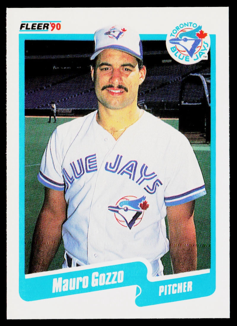 Mauro Gozzo 1990 Fleer #82b RC Toronto Blue Jays