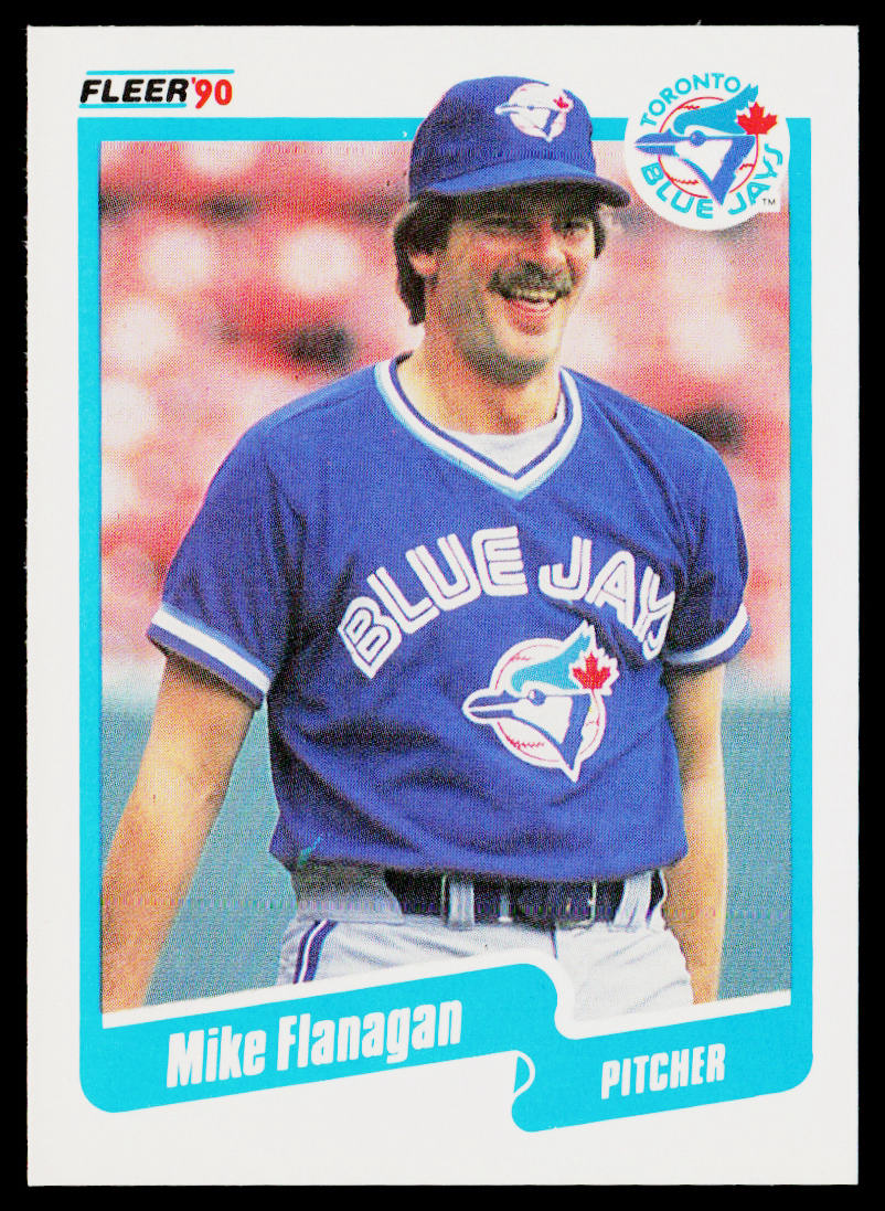Mike Flanagan 1990 Fleer #81b Toronto Blue Jays