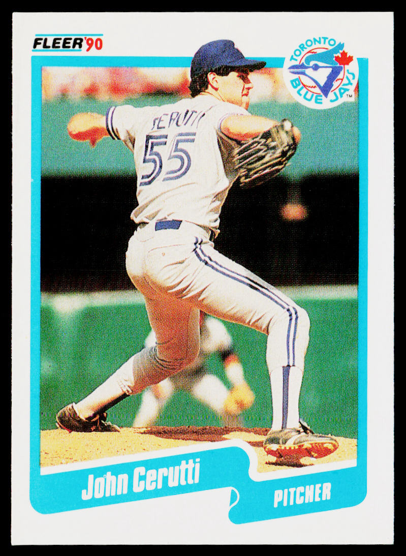 John Cerutti 1990 Fleer #78b Toronto Blue Jays