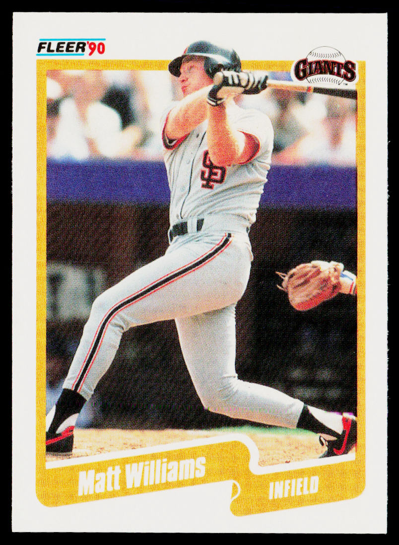 Matt Williams 1990 Fleer #75 San Francisco Giants