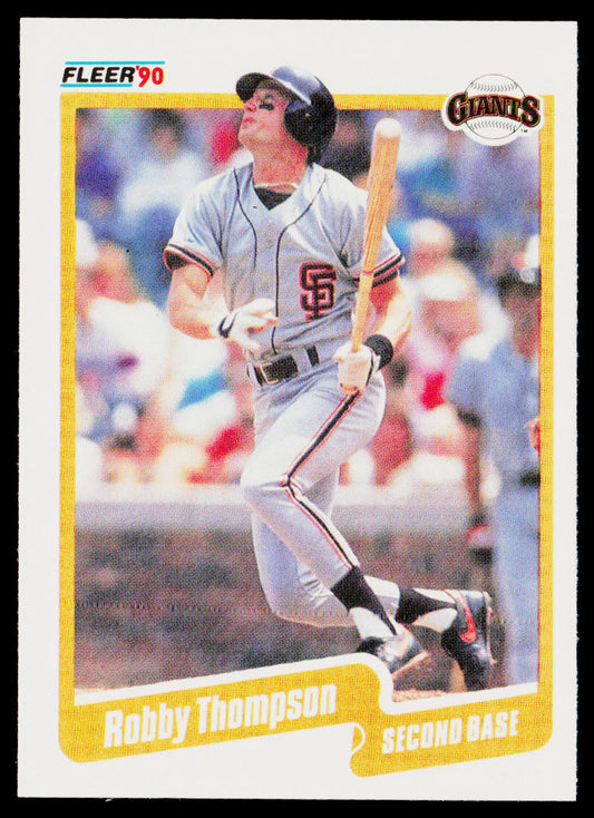 Robby Thompson 1990 Fleer #73b San Francisco Giants