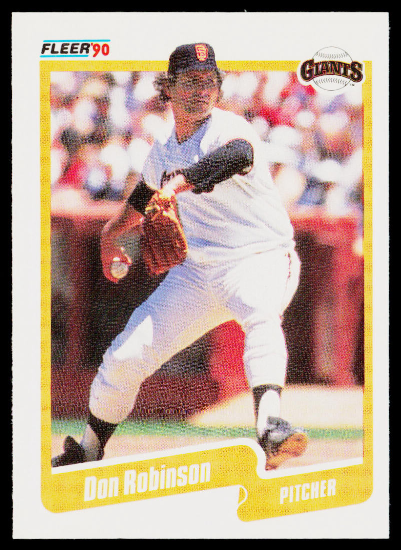 Don Robinson 1990 Fleer #70b San Francisco Giants