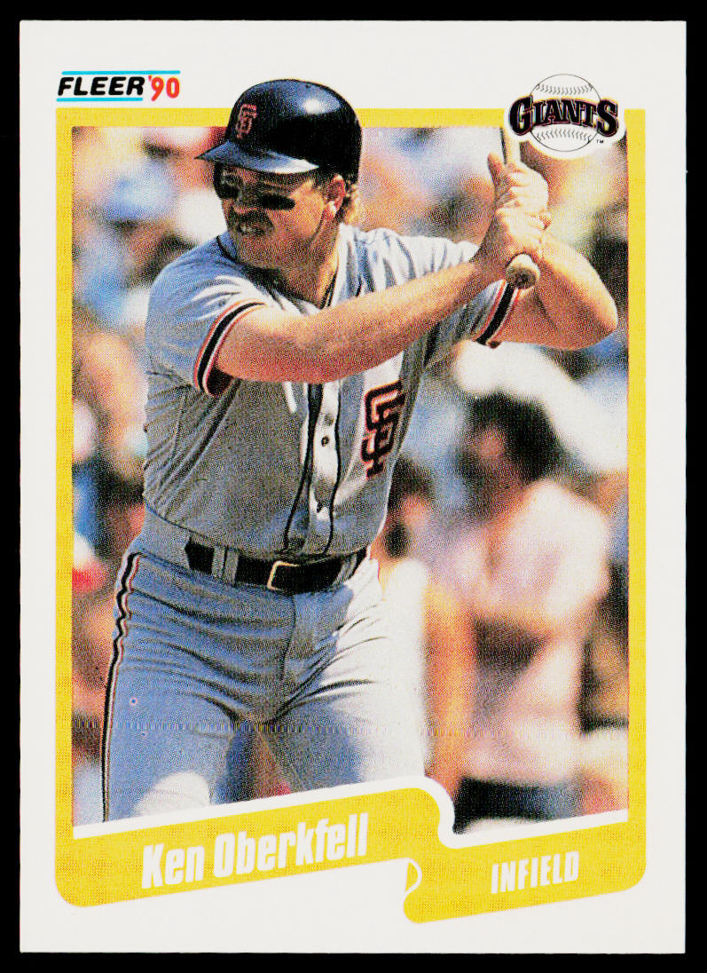 Ken Oberkfell 1990 Fleer #67b San Francisco Giants